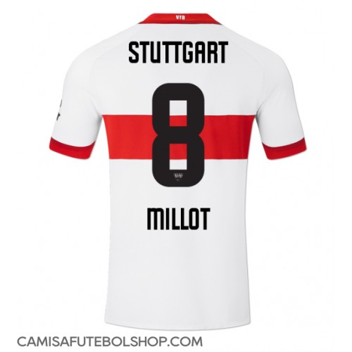 Camisa de time de futebol Stuttgart Enzo Millot #8 Replicas 1º Equipamento 2024-25 Manga Curta